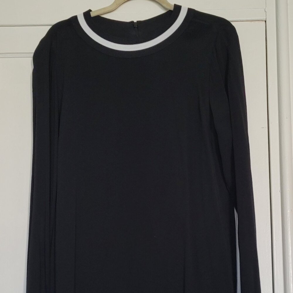 Michael Kors Long-Sleeve Black Dress